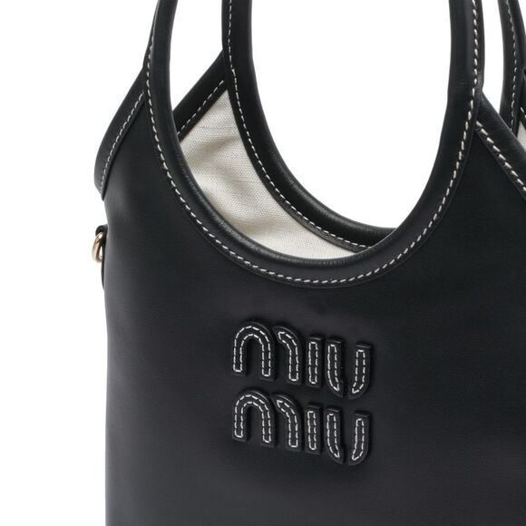 Miu Miu Women Ivy Leather Handbag - Picture 4 of 4